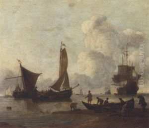 A Sea Piece by Willem van de, the Elder Velde