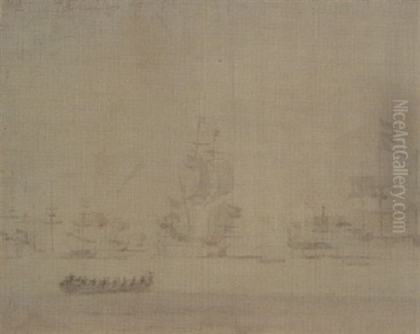 Fregates Hollandaises Au Depart De Goeree - view 1