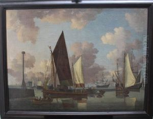 Ships And Boats At Calm Sea