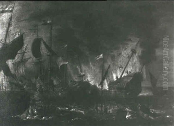 Dutch Shipping In A Battle - view 1