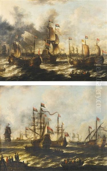 Navires Et Bateaux De Pecheurs En Pleine Mer Navires Pres Des Cotes - view 1