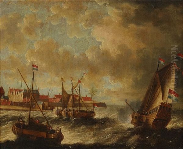 Coastal Landscape With Ships - view 1
