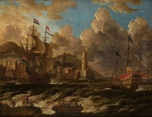 Escena Portuaria by Peter van den Velde