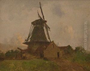 Windmill Study by Petrus Carel van de Velden