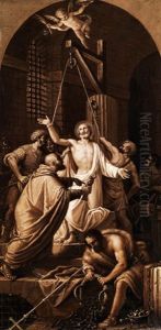 Martyrium Eines Heiligen, Der Sich Der Gotzenanbetung Widersetzt by Francesco Vellani
