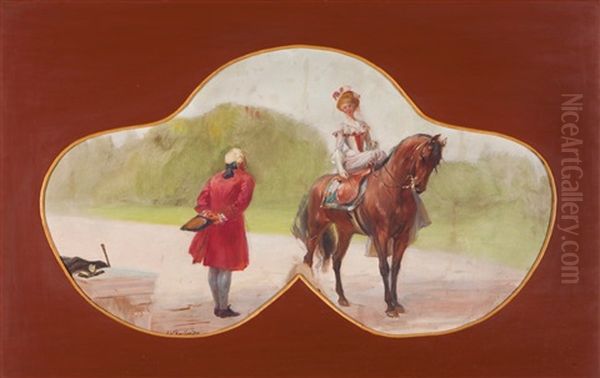 Lady On Horseback - view 1