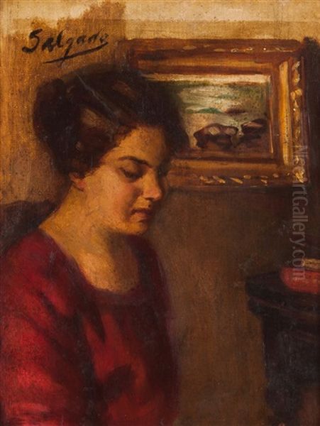 Interior Scene With Lady - view 1