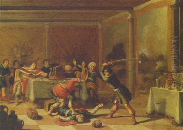 Absalom's Servants Slaying Amnon - view 1