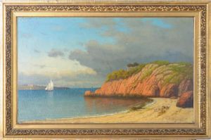 Coastal Scene by James Renwick Brevoort