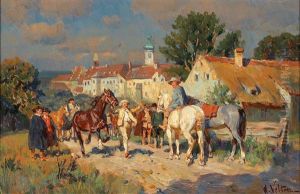 Returning Home From The Horse Market by Wilhelm Velten