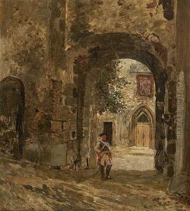 Hohensalzburg Fortress - A Cuirassier Beneath An Archway