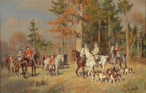 Setting Off For The Hunt by Wilhelm Velten