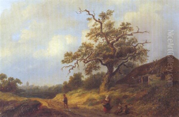 Bauerin An Feldweg - view 1