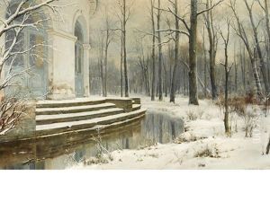 First Snow by Ivan Augustovitch Veltz