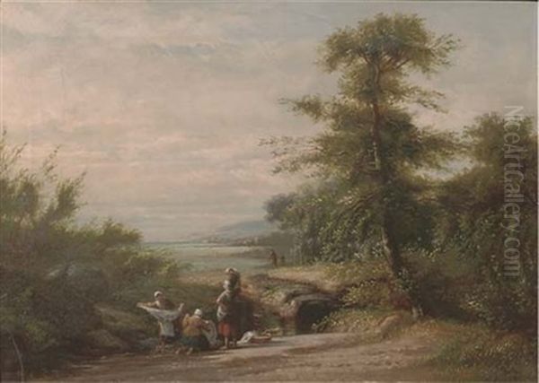 Washing Day By The River - view 1