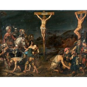 La Crucifixion Entre Les Larrons by Francois (Vernando) Venant