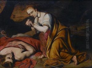 Pyramus And Thisbe by Francois (Vernando) Venant