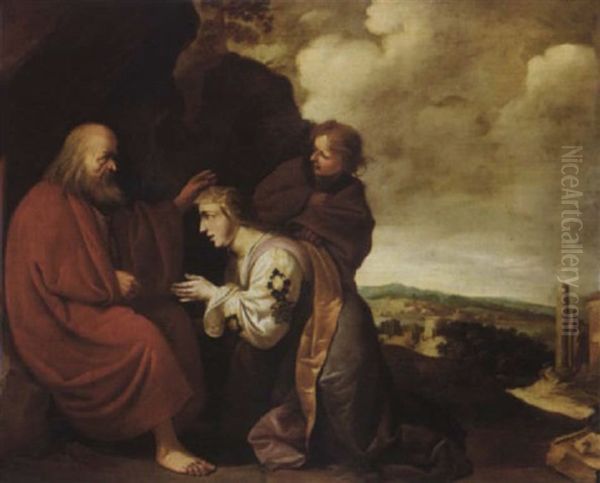 The Shunamite Before The Prophet Elisha - view 1