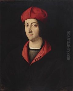 Bildnis Des Kardinals Ippolito D'este by Bartolomeo Veneto