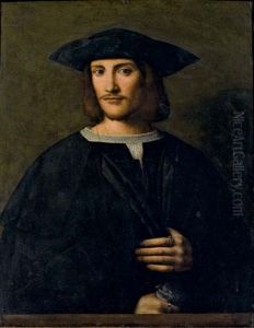 Gentiluomo In Abito Scuro Con Cappello Nero E Camicia Bianca E Anello Con Stemma Nobiliare Gentiluomo In Abito Scuro Con Cappello Nero E Camicia Bianca E Anello Con Stemma Nobiliare