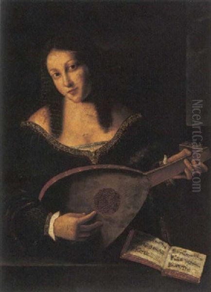 Donna Che Suona Il Mandolino - view 1