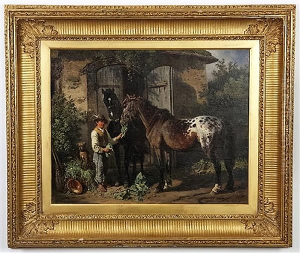 Feeding The Horses - view 1