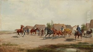 The Horse Fair by Adolph van der Venne
