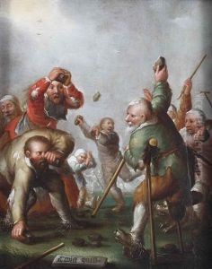 Twist Quist': A Brawl Between Beggars And Cripples by Adriaen Pietersz van de Venne