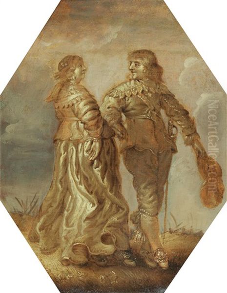 Two Scenes With Dancing Couples - view 1