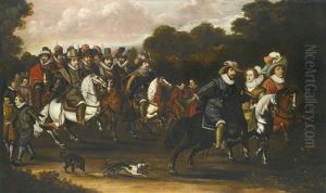 Cavalcade Of The Princes Of Orange-nassau And Their Company, With The Winter King And Queen