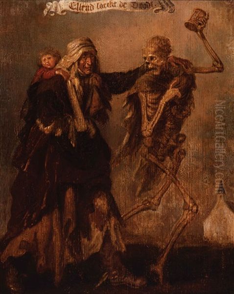 A) Armoe' Soeckt List B) Rijckdom Soeckt Weelde C) Weelde Soeckt Ellende D) Ellend' Soeckt De Doot (4 Works) - view 1