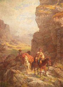 Walachischer Teppichschmuggler by Fritz Ritter von Venne