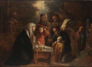 Adoration Of The Shepherds by Jan van de Venne