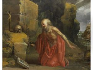 Saint Jerome In The Wilderness by Jan van de Venne