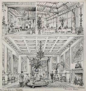 Study Of The Maison Doree Club by Henry William Brewer