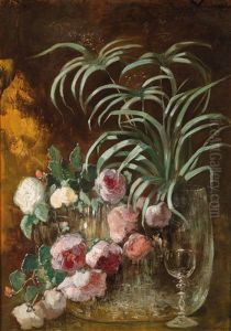 Stillleben Mit Rosen by Rosa Venneman