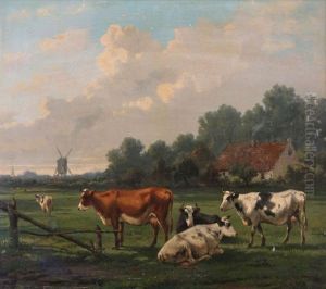 Vaches Au Pre by Rosa Venneman