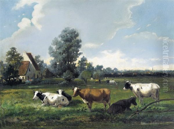 Landschap Met Koeien - view 1