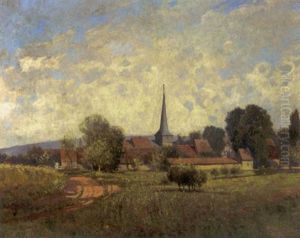 Blick Auf Gelmeroda Im Fruhling by Rudolf Vent