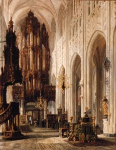 Interior Of The Cathedral Of Bois-le-duc by Henry William Brewer