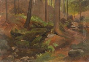 Waldstuck Mit Quelle by Albert Venus
