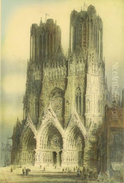Rheims Cathedral, West Front - view 1
