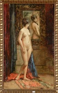 Femme Nue Au Miroir by Alejo Vera Estaca