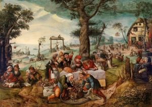 Der Narrenhandel by Frans Verbeeck