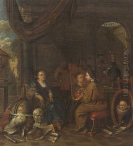 Im Atelier Des Malers by Frans Verbeeck