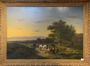 Paysage Champetre by Louis-Pierre Verwee and Eugene Joseph Verboeckhoven