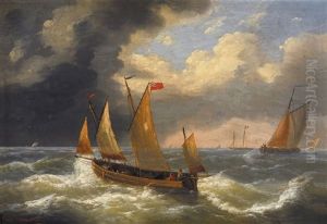 Marine by Louis Verboeckhoven the Younger