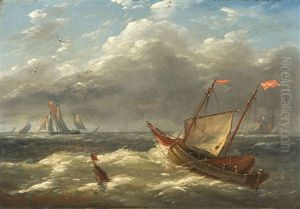 Seascape by Louis Verboeckhoven