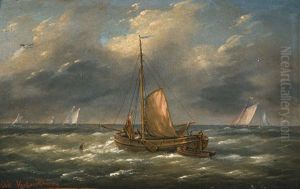 Seascape by Louis Verboeckhoven