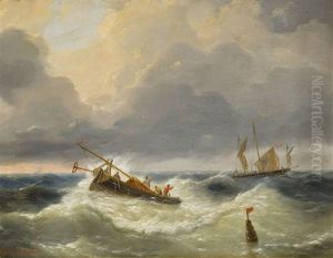 Seascape by Louis Verboeckhoven